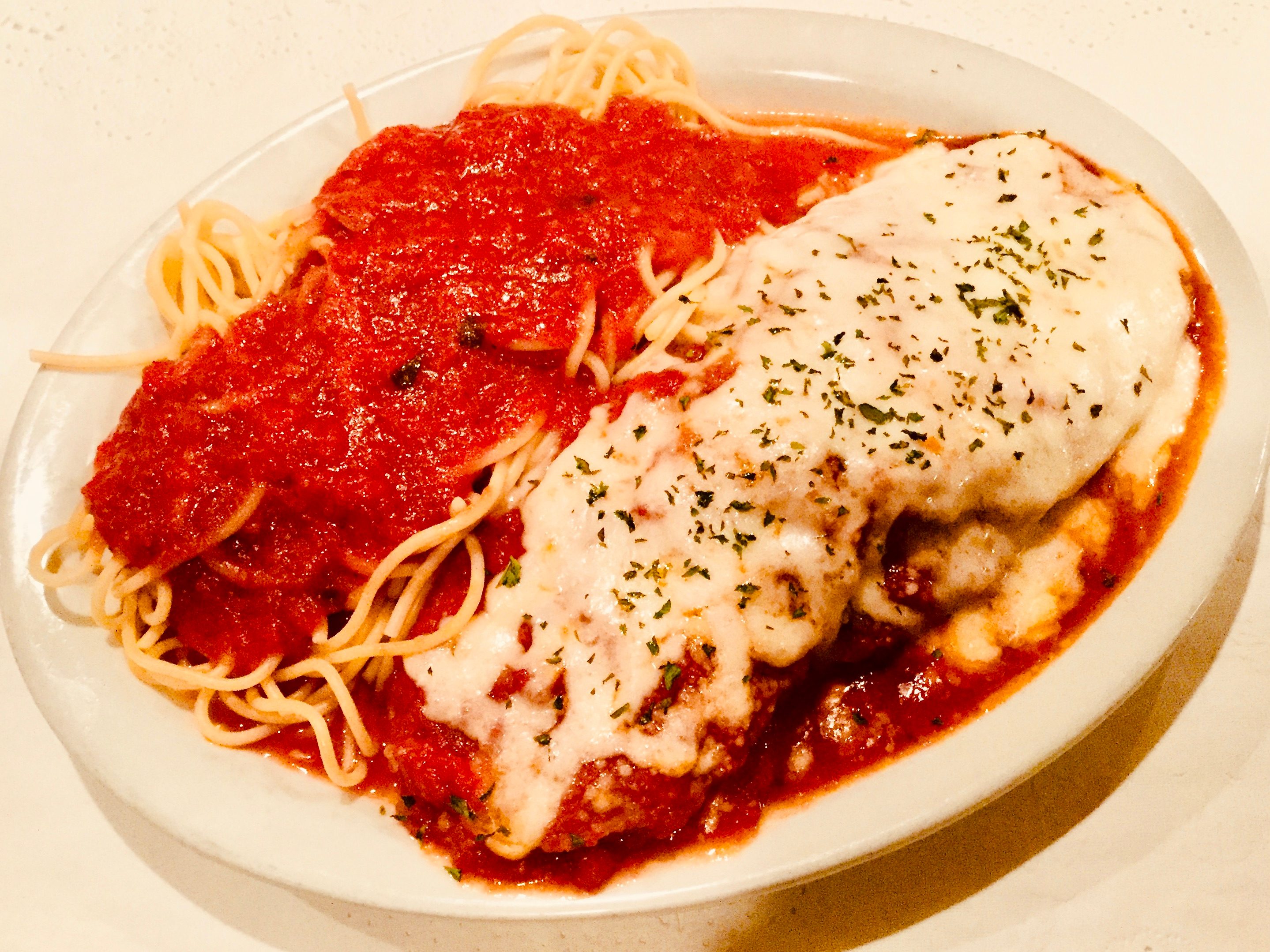 Eggplant Parmigiana.